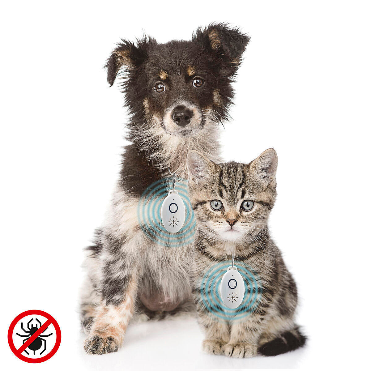 Antiparásitos por Ultrasonidos Recargable para Mascotas PetRep